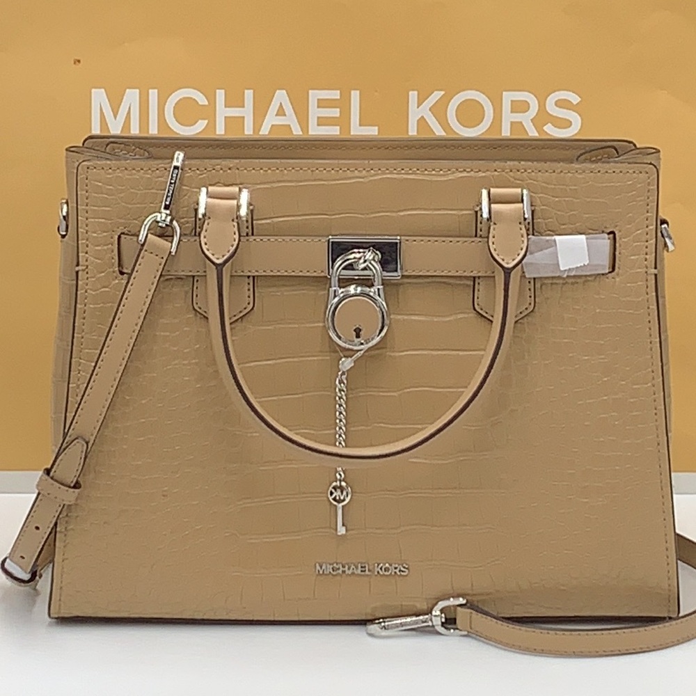 Michael Kors Hamilton Medium
Satchel Crossbody Croc Embossed
CAMEL COLOR - Picture 2 of 15